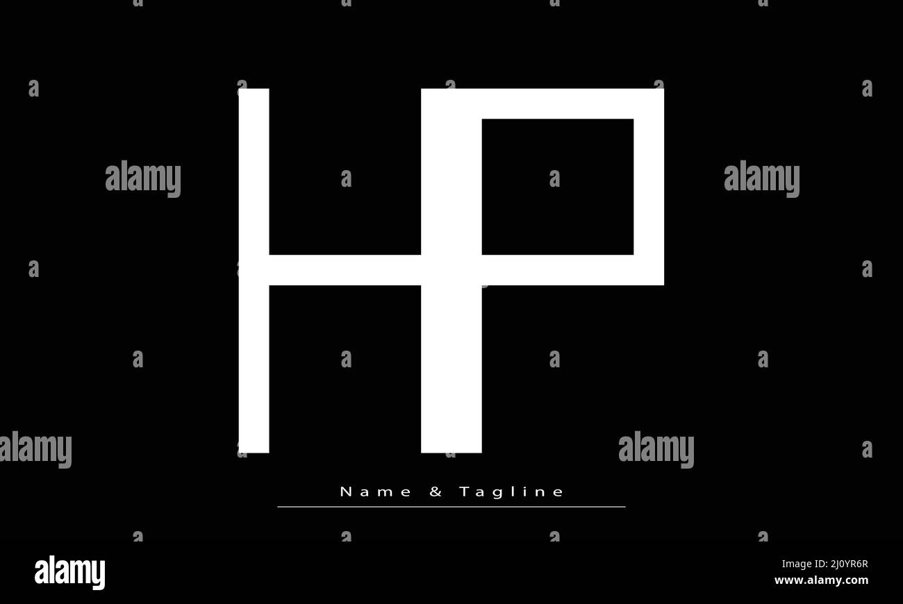 Alphabet letters Initials Monogram logo HP , PH Stock Vector Image ...