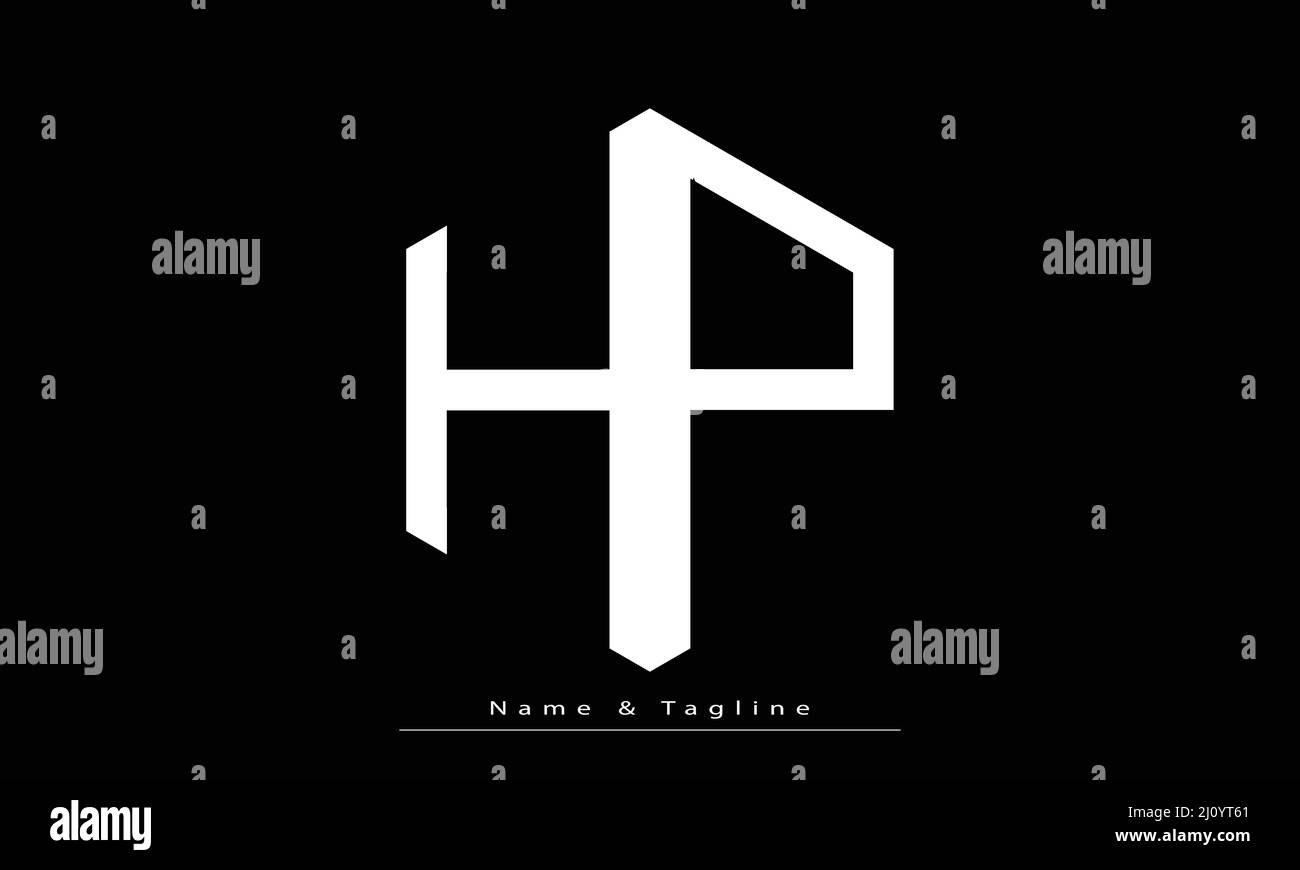 Alphabet letters Initials Monogram logo HP , PH Stock Vector Image ...