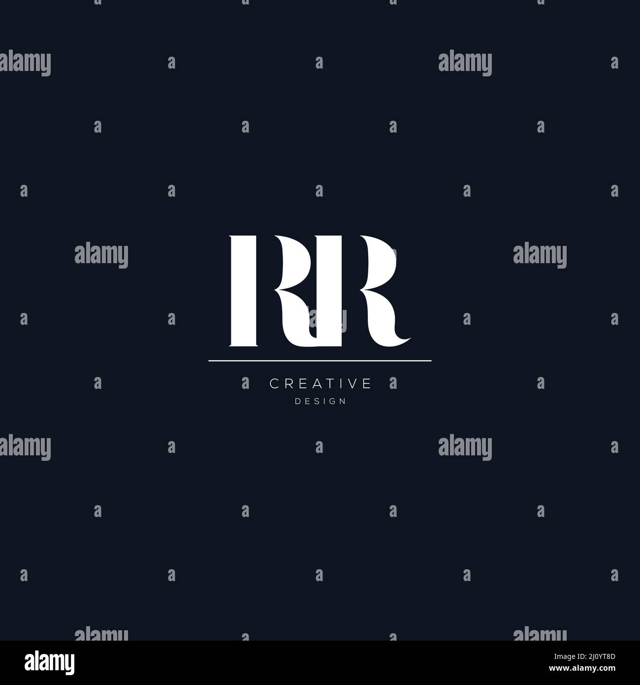 RR letter minimalist logo design template Stock Vector Image & Art - Alamy