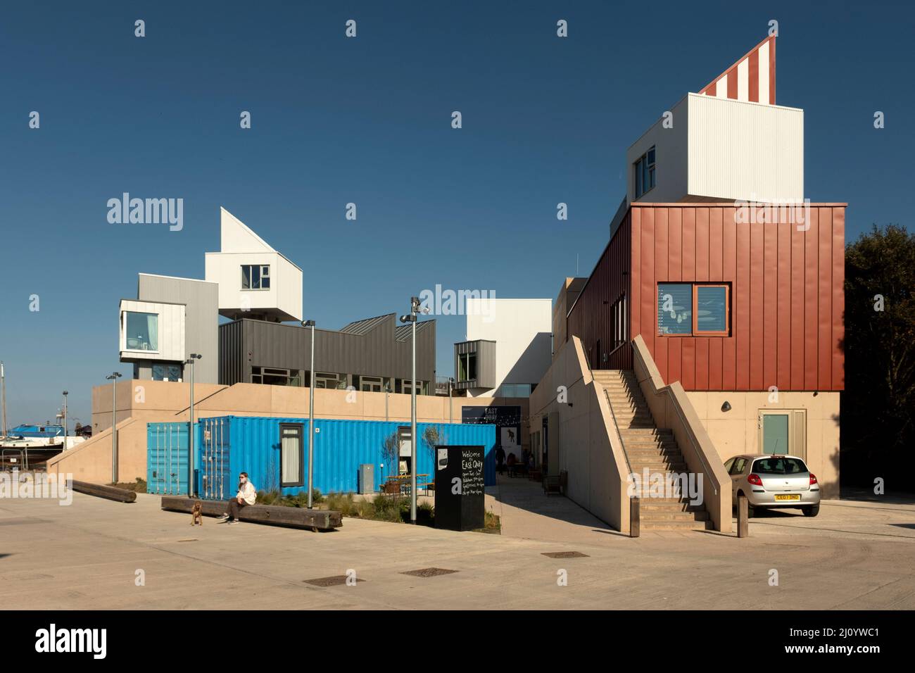 East Quay development, Watchet, Somerset, UK. Stock Photo