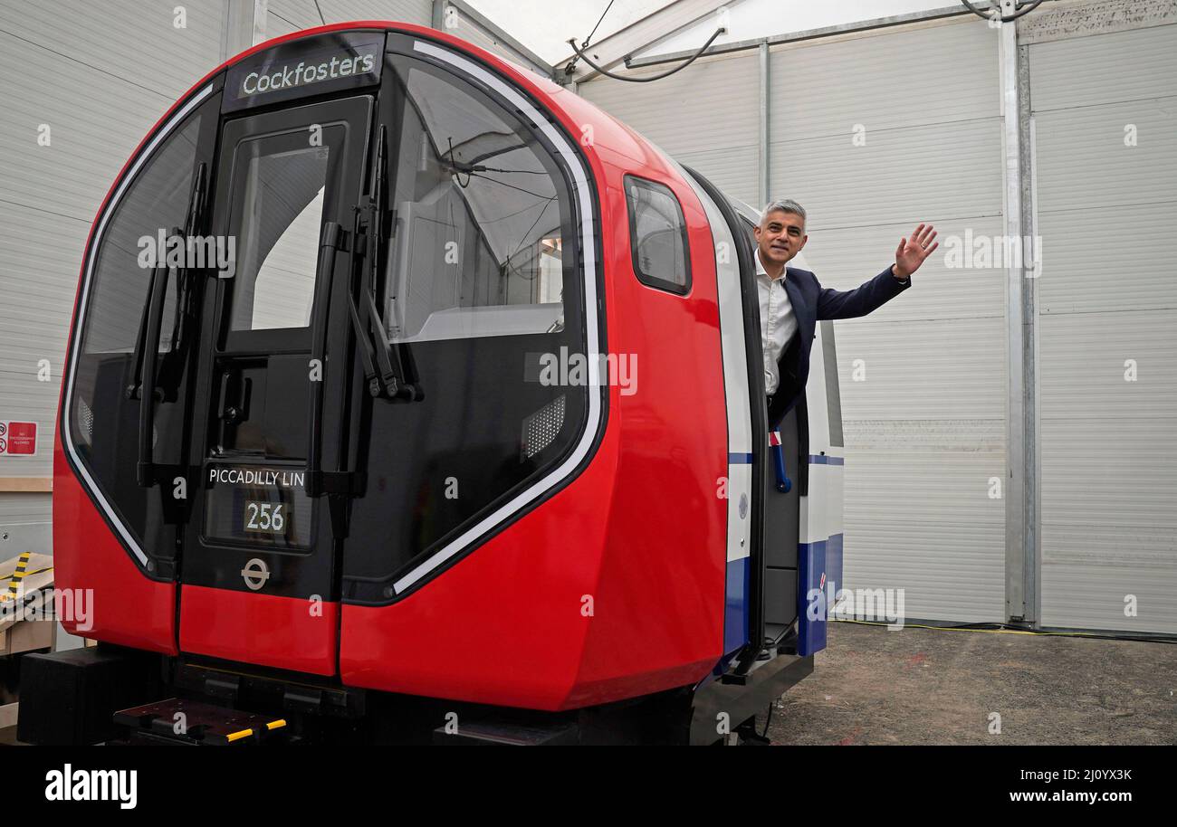 Mayor of London Sadiq Khan during his visit to the Siemens Mobility