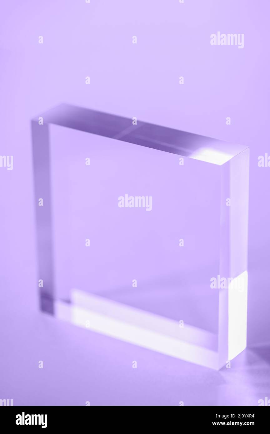 Acrylic Solid Display Block Stock Photo - Alamy
