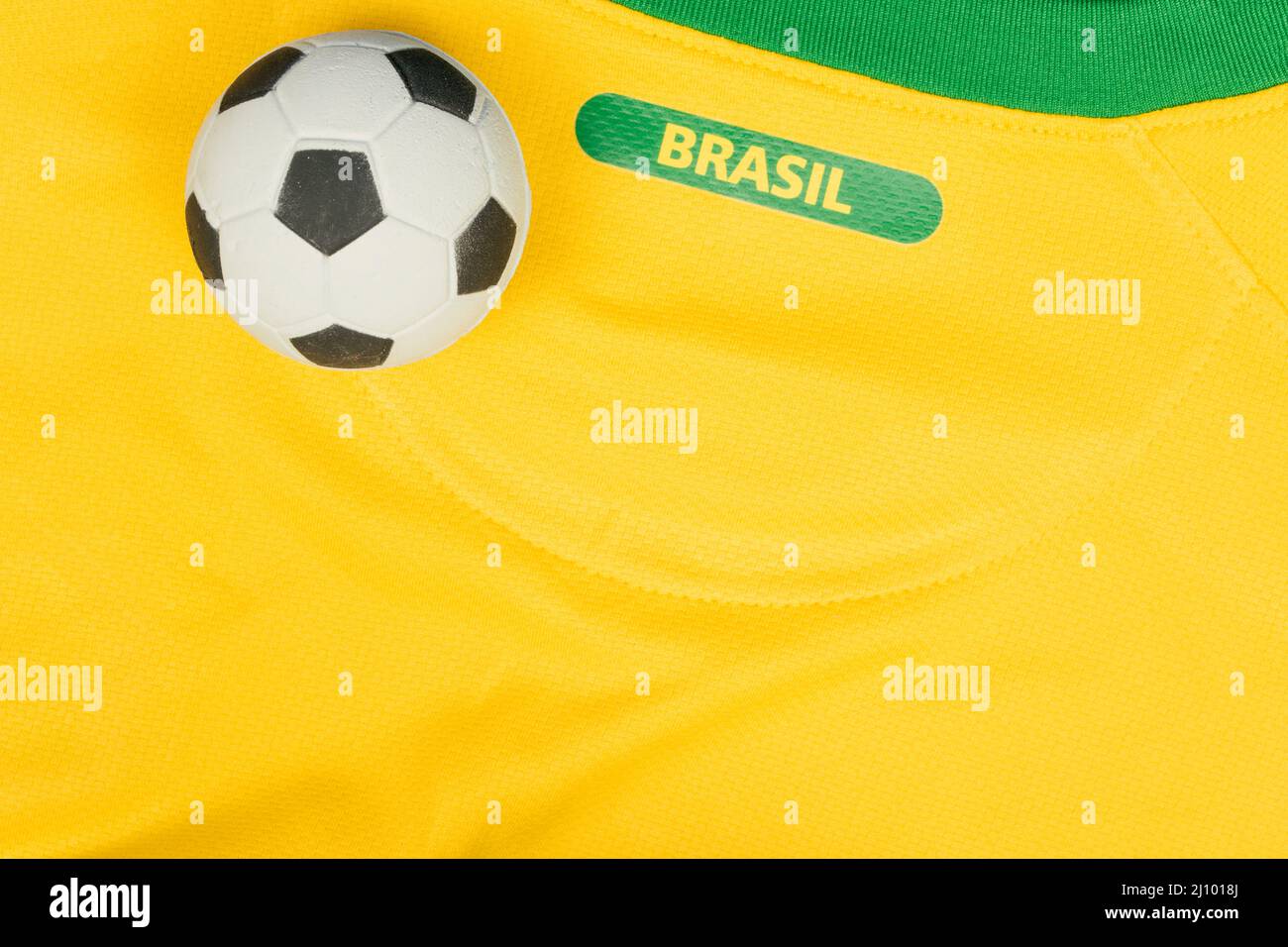 Brazil Soccer Support Team Jersey Brazilian Flag Football Poster