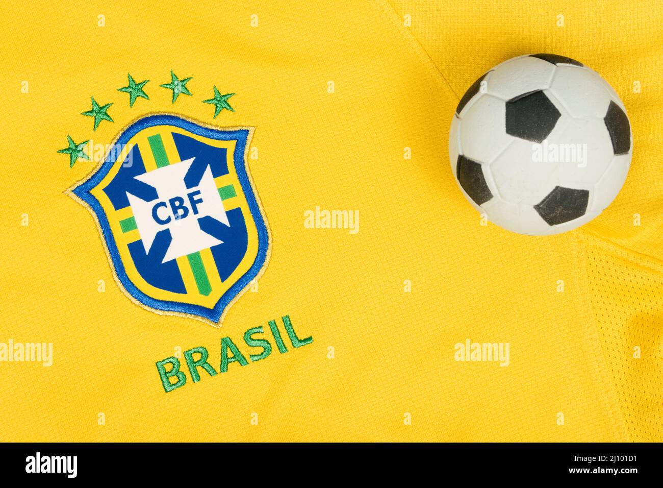 SÃO PAULO, BRAZIL JUNE 23, 2018 The national symbol or logo of the