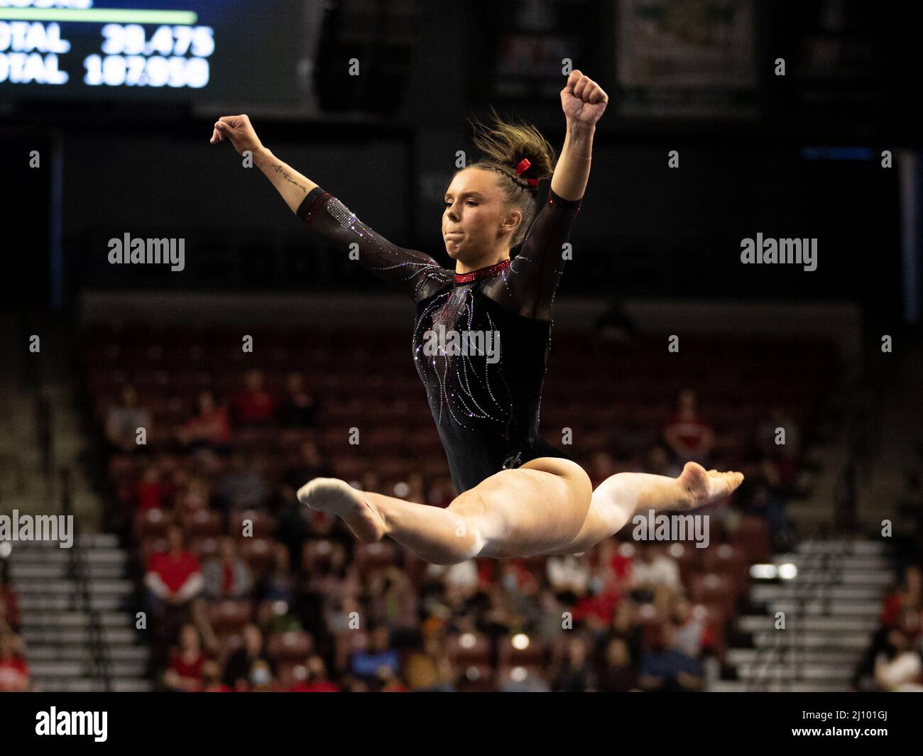 March 19, 2022 University of Utah gymnast Maile O'Keefe competes