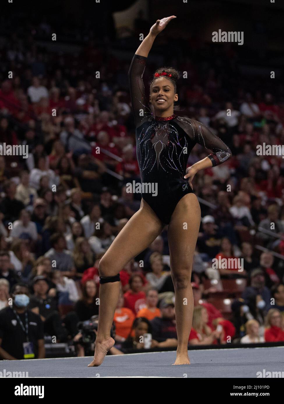 March 19, 2022 University of Utah gymnast Jaedyn Rucker competes