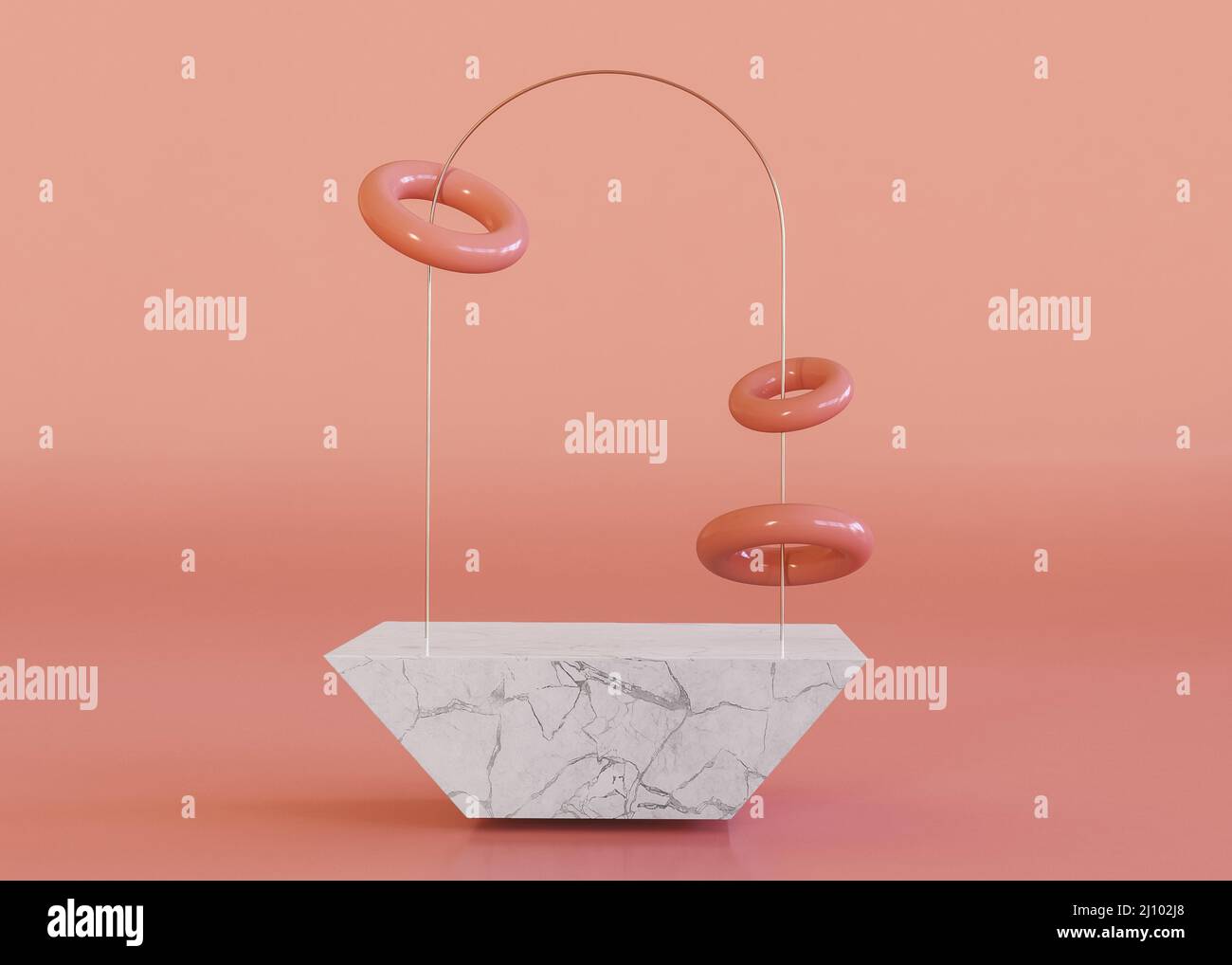 Pink quartz geometric shapes background Stock Photo Alamy