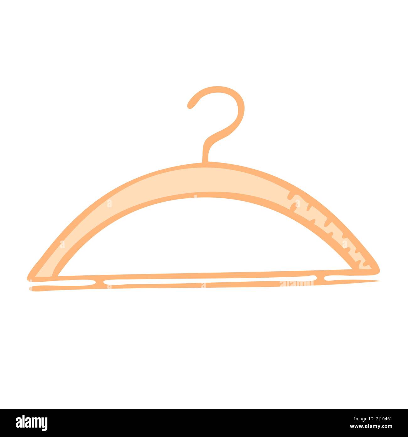 Hanger coat for clothes. Sewing and fashion designer tools. Vector illustration Stock Vector