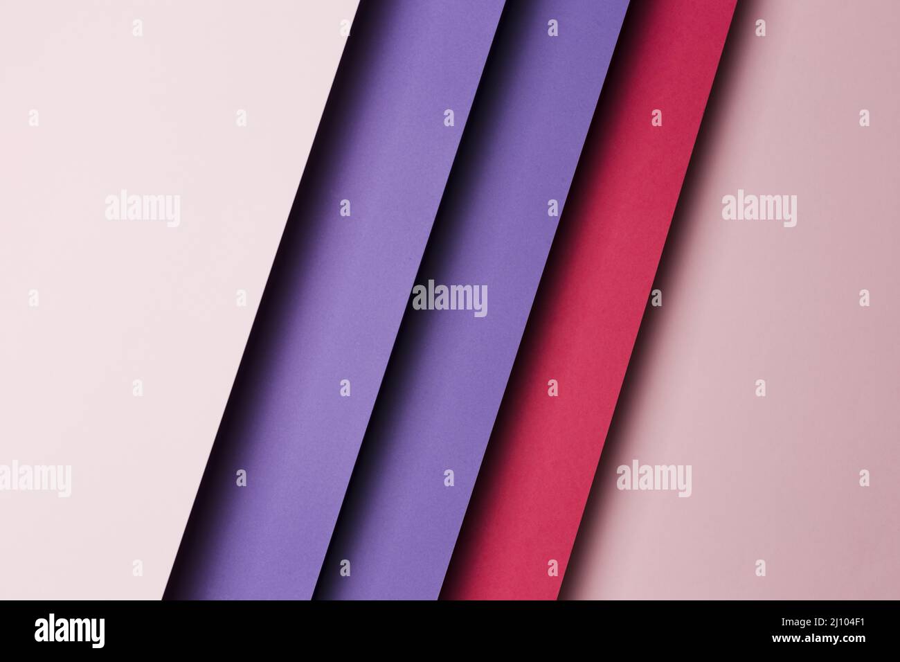 Top view arrangement multicolored paper sheets Stock Photo