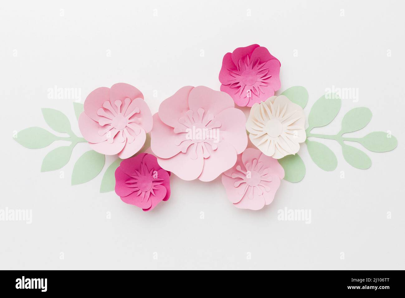 Beautiful floral paper ornament Stock Photo