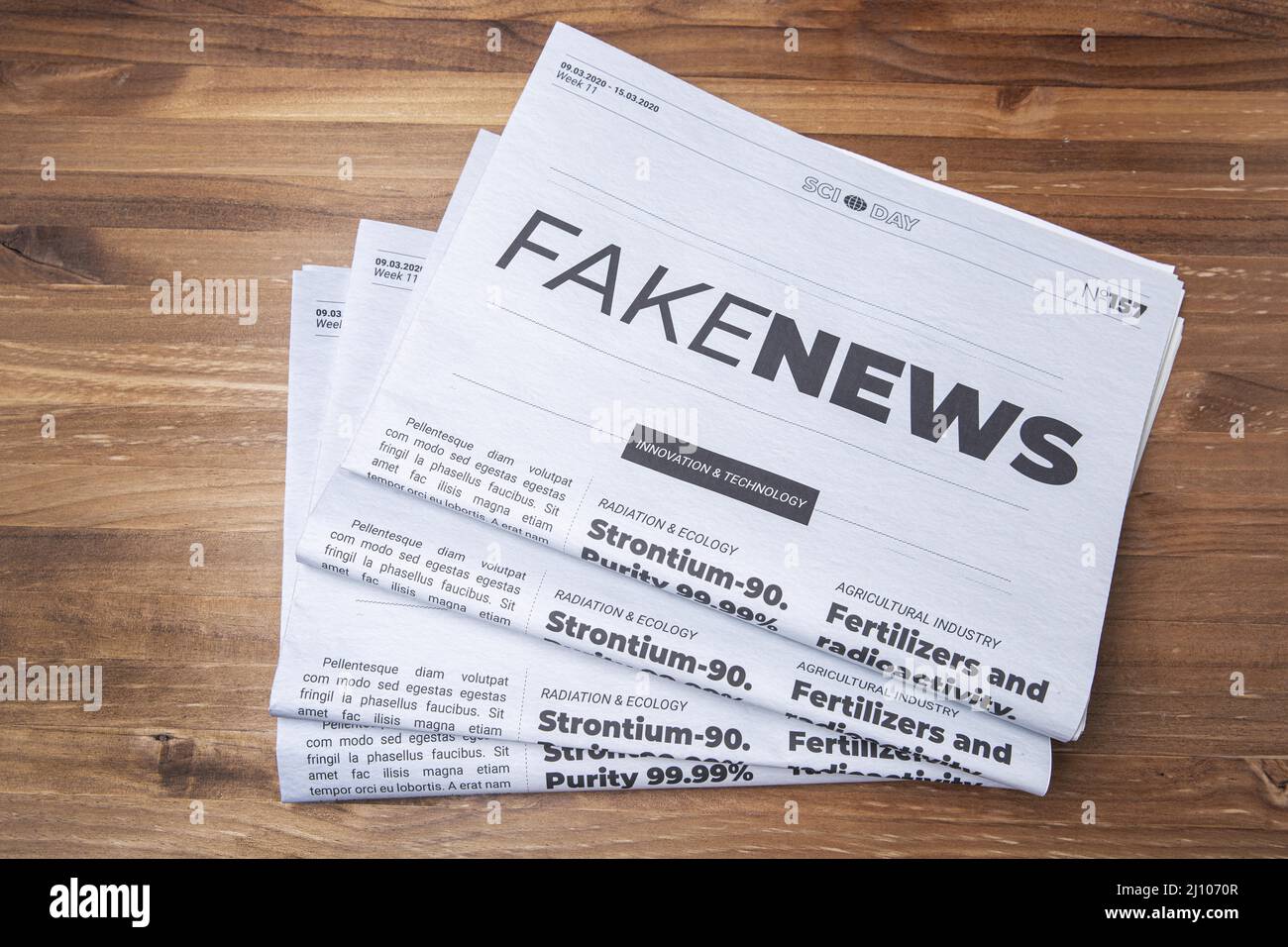 Fake news concept Stock Photo