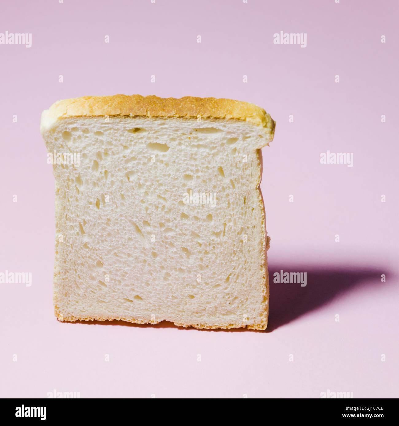 Slice bread with color background Stock Photo