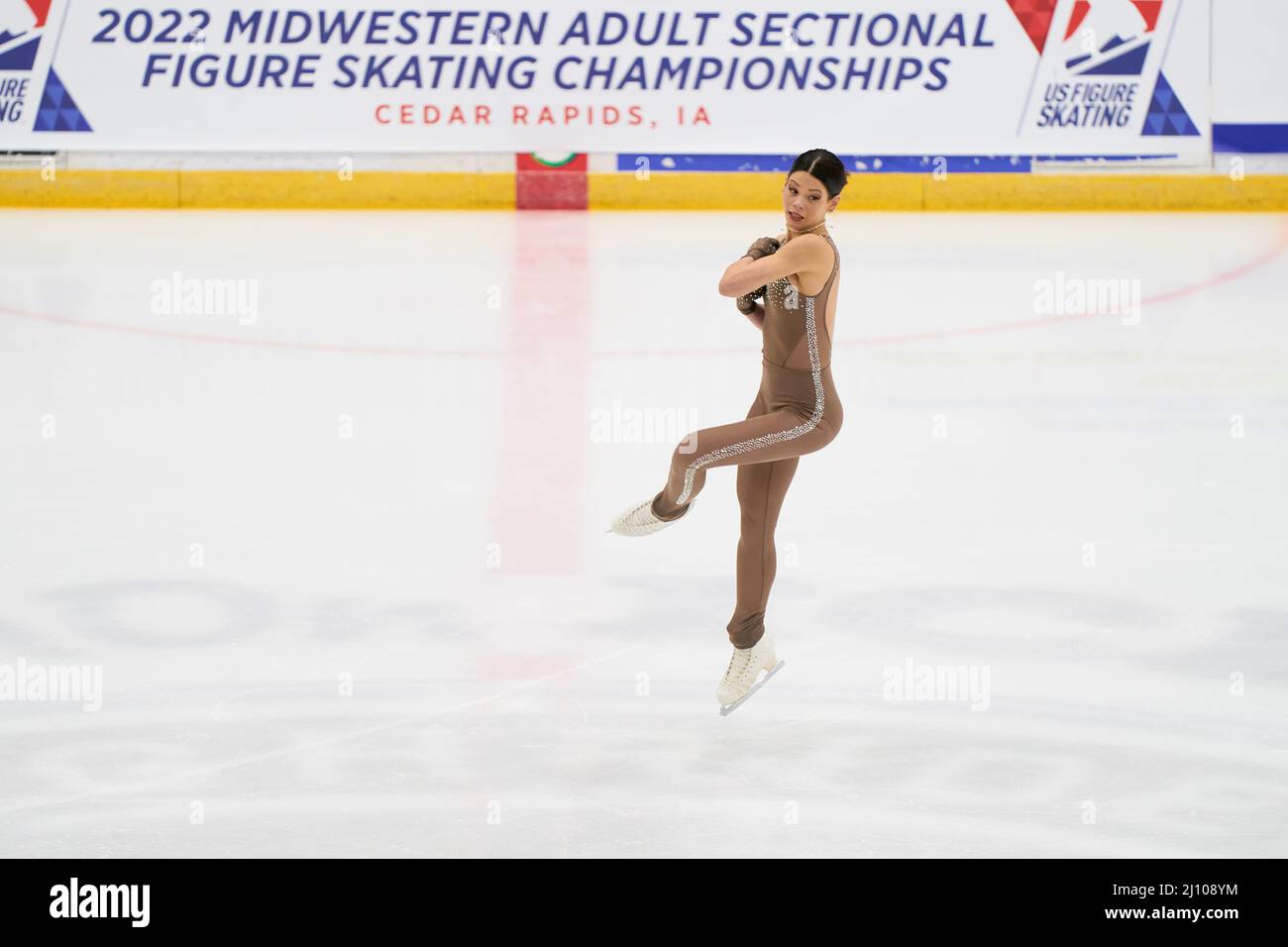 2022 Midwestern Adult Sectionals Figure Skating Championships Stock