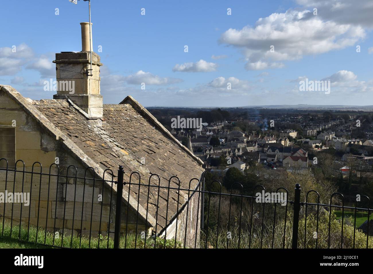 View across Bradford On Avon, Wiltshire, UK Stock Photo