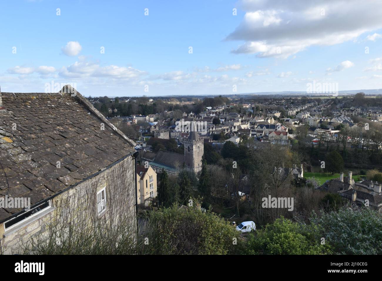 View across Bradford On Avon, Wiltshire, UK Stock Photo