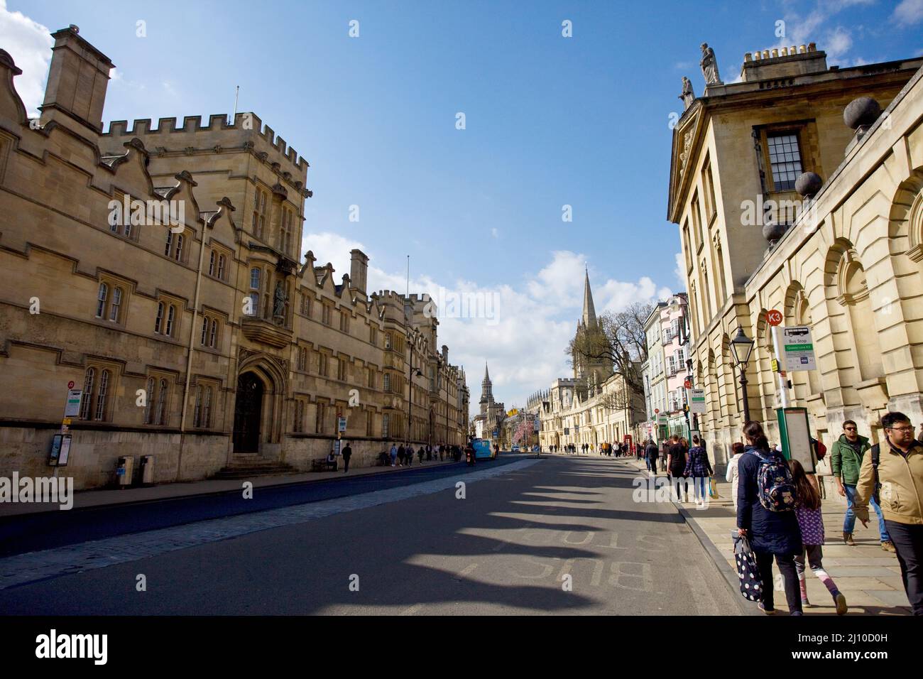 High Street, Oxford England Stock Photo