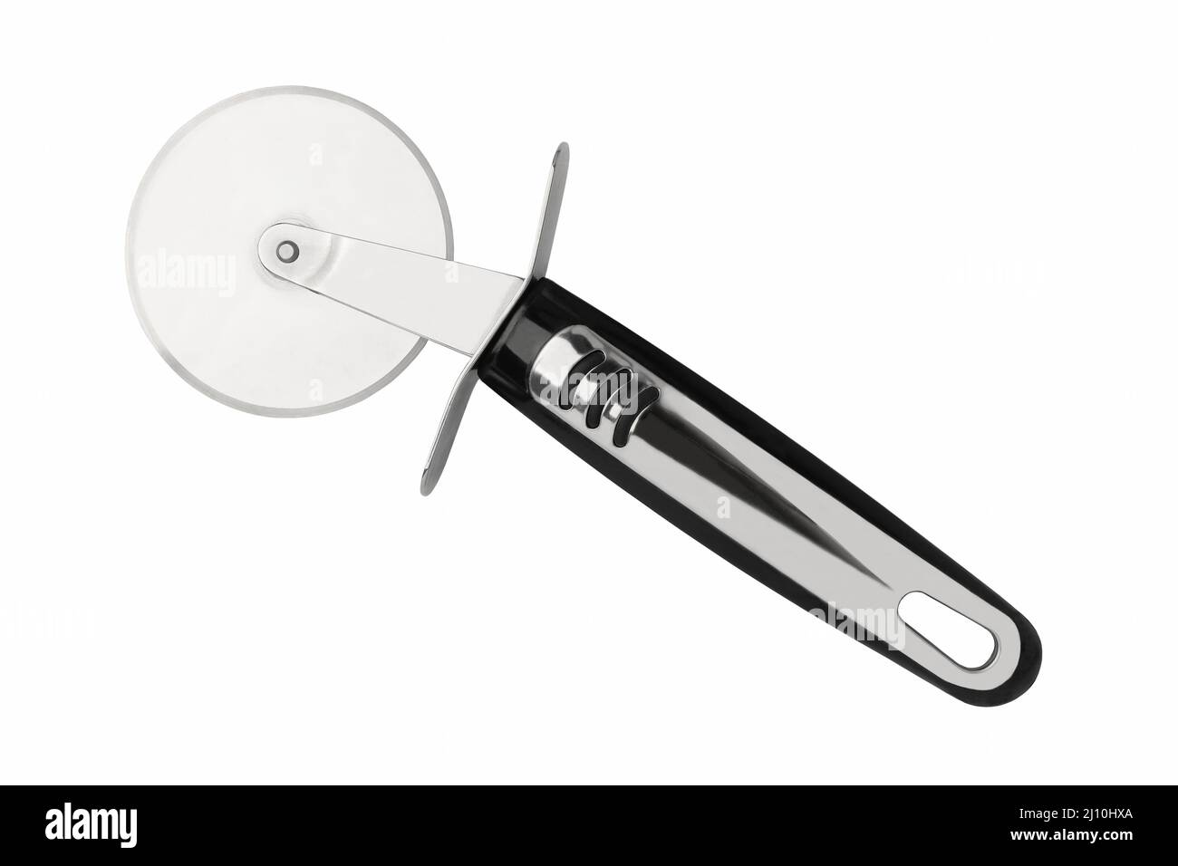 Pizza knife closeup isolated on white background Stock Photo Alamy