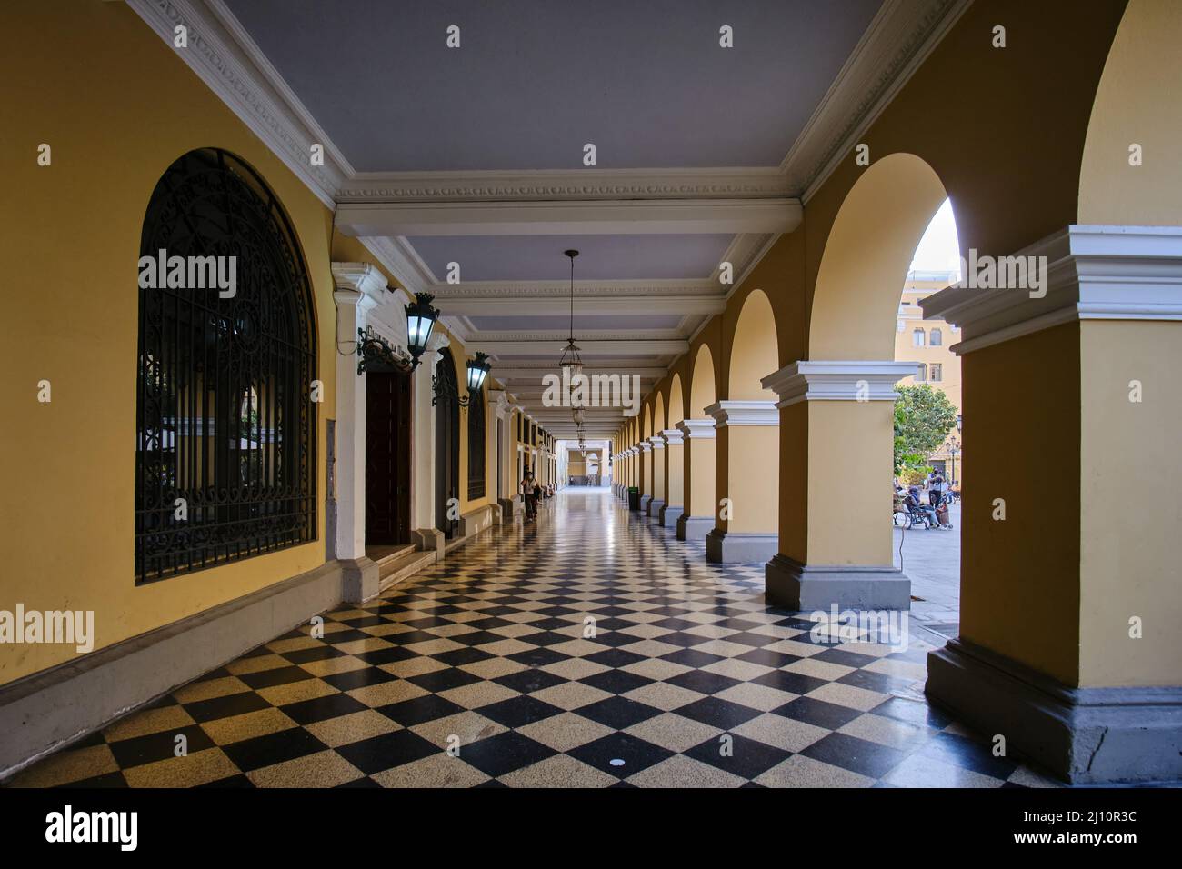 Balconies historic center lima hi-res stock photography and images - Alamy