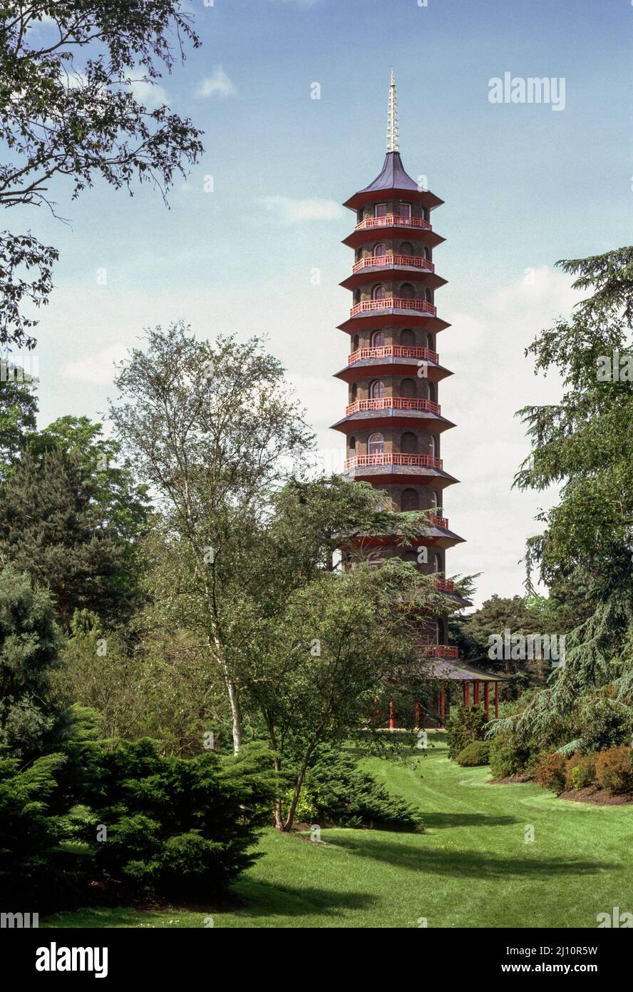 London, Kew Gardens, PAgode, 1762 nach Plänen von William Chambers