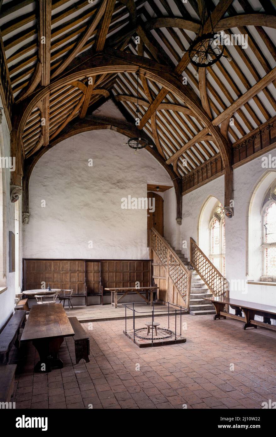 Winchester, Hospital St. Cross, Saal der Brüder Stock Photo Alamy