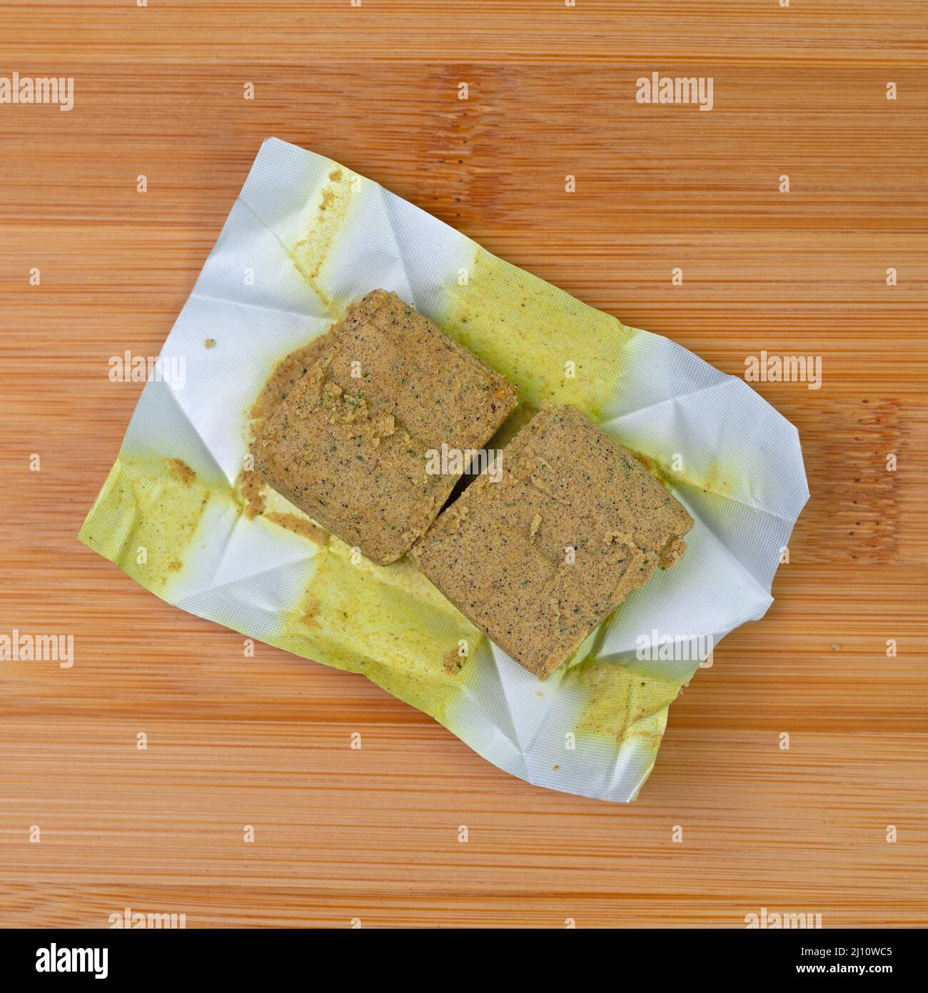 Vegetable bouillon, bouillon cubes in a closeup Stock Photo Alamy
