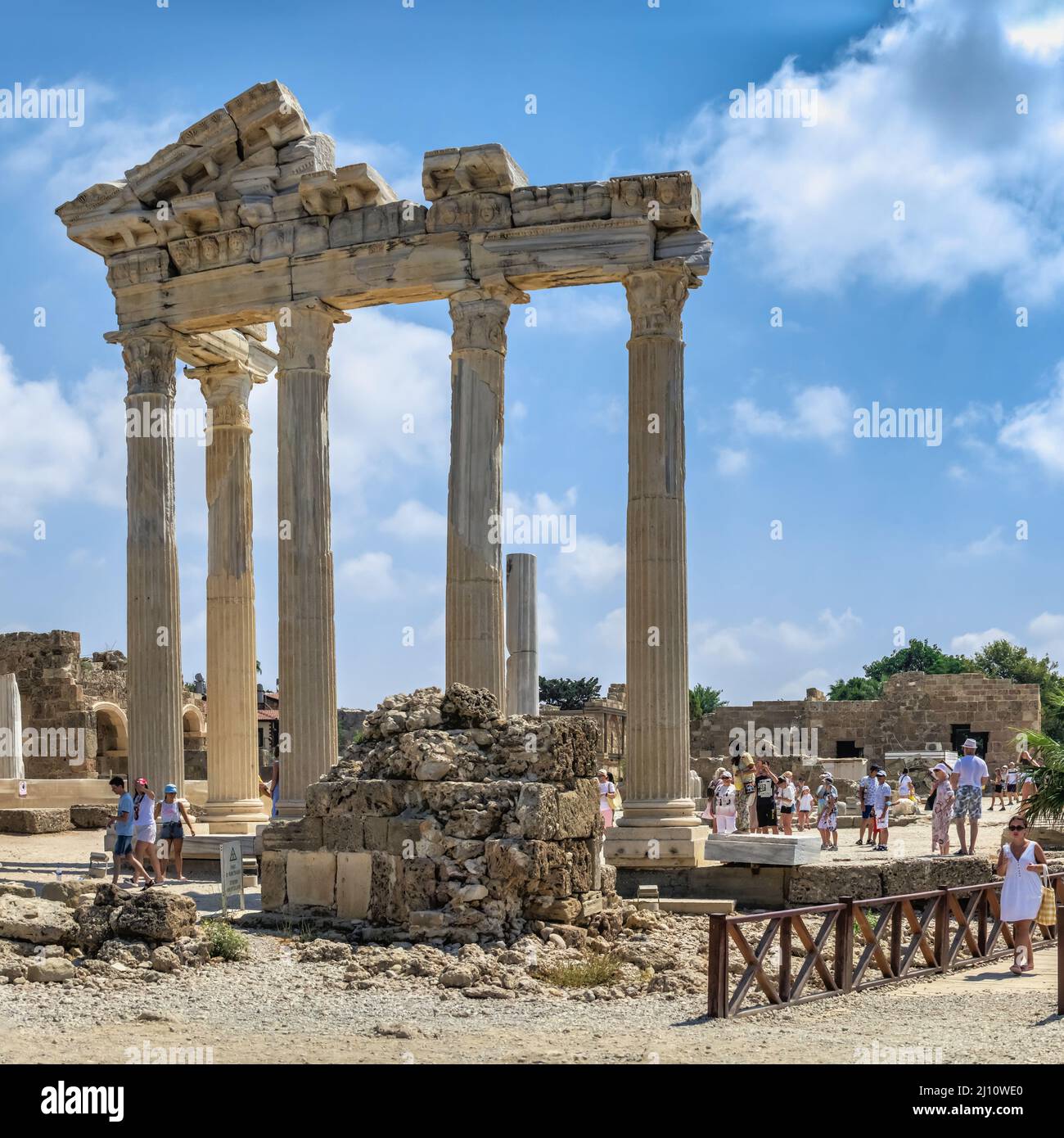 Temple of Apollo in Side, Turkey Stock Photo Alamy