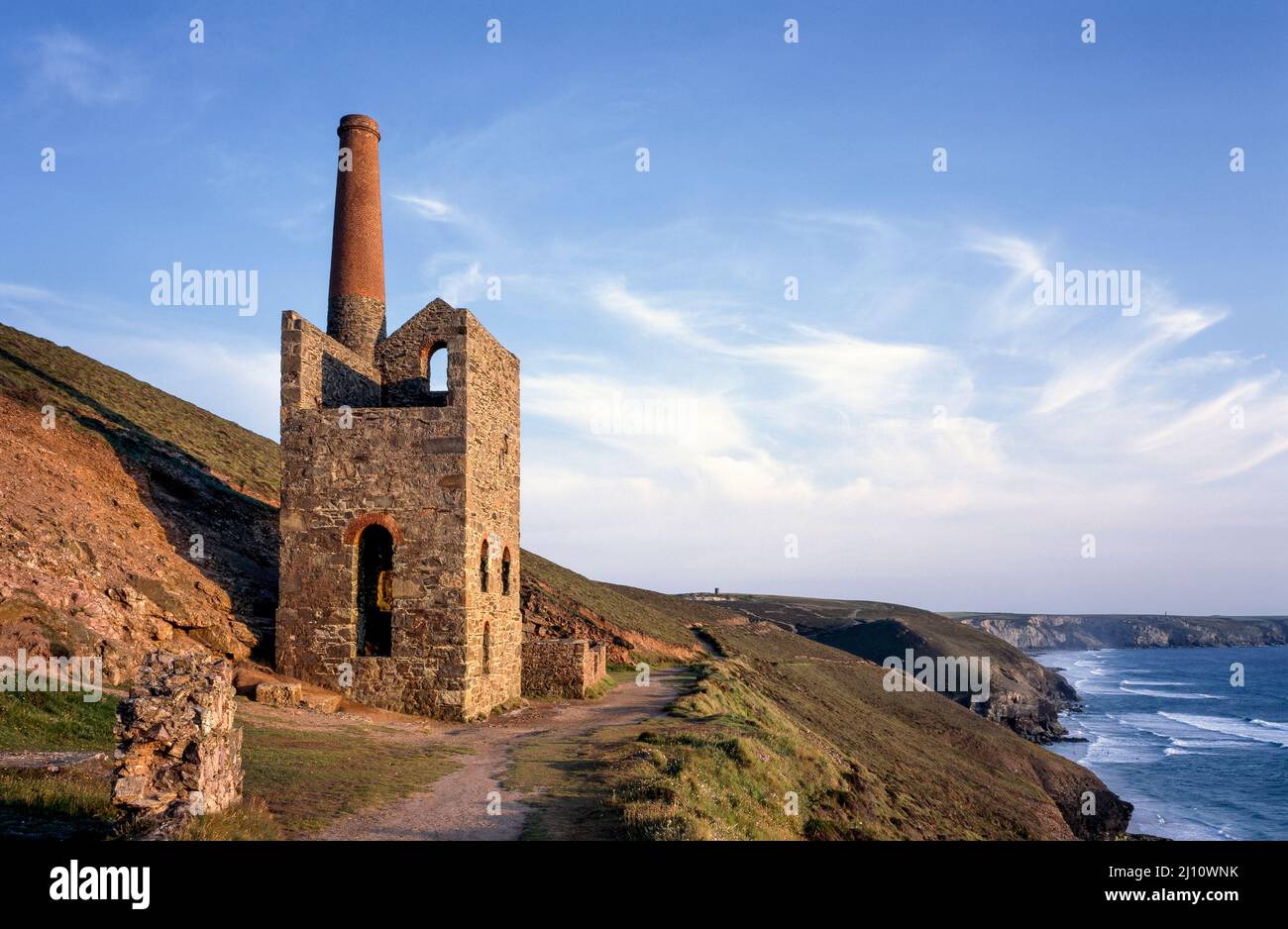 Coates Engine Saint Agnes, Wheal Coates Engine House Stock Photo - Alamy