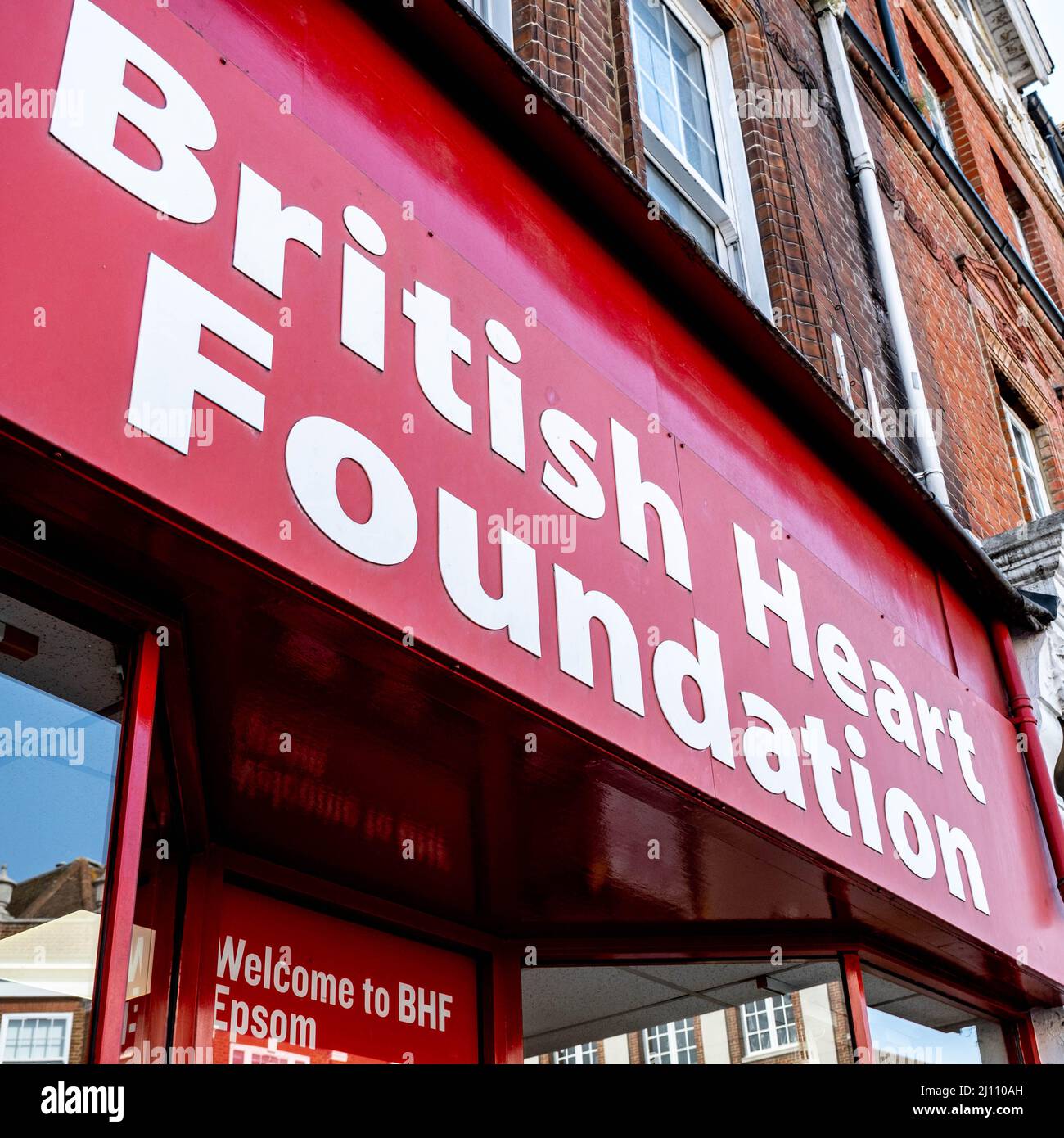 Epsom Surrey London UK, March 21 2022, British Heart Foundation Charity  Shop Logo And Sign With No People Stock Photo - Alamy
