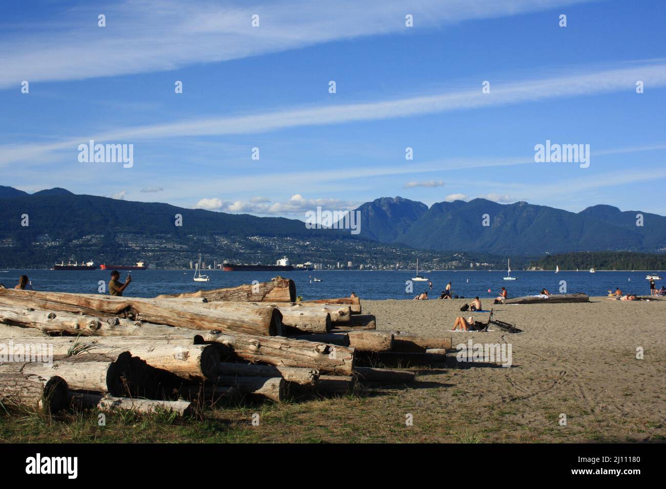 English Bay and Kitsilano Beach, Vancouver, British Columbia, Canada Stock Photo Alamy