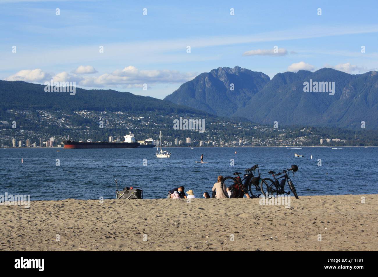 An English Bay and Kitsilano Beach, Vancouver, British Columbia, Canada Stock Photo Alamy