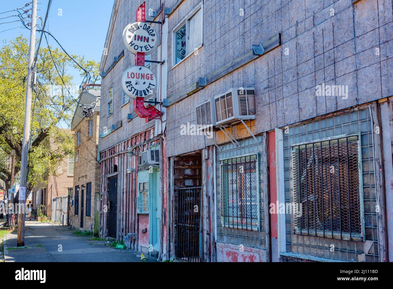 NEW ORLEANS, LA, USA MARCH 20, 2025 Legendary DewDrop Inn Hotel on