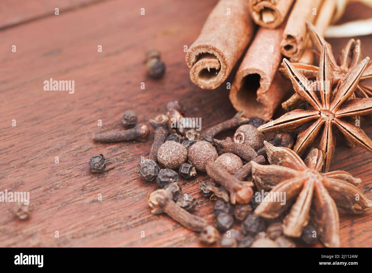 Special spices for a special dish. Cropped shot of an assortment of spices. Stock Photo