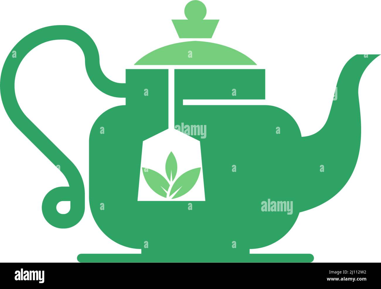 Tea pot icon design template illustration vector Stock Vector