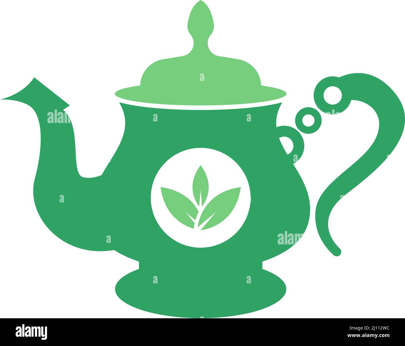 Tea pot icon design template illustration vector Stock Vector