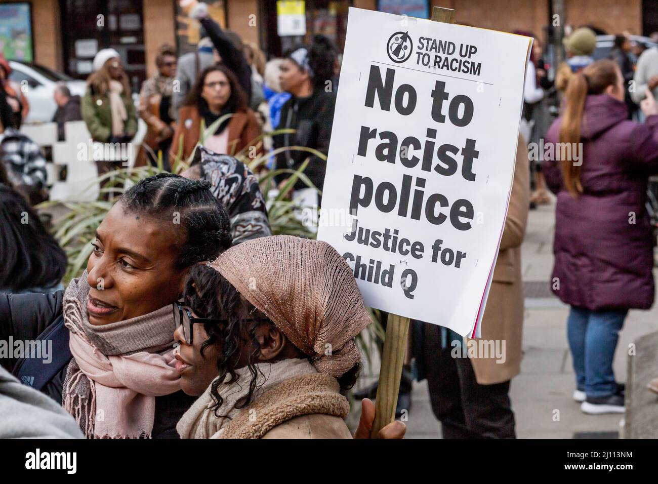 London, England, UK. 20th Mar, 2022. Hundreds of Londoners gather in
