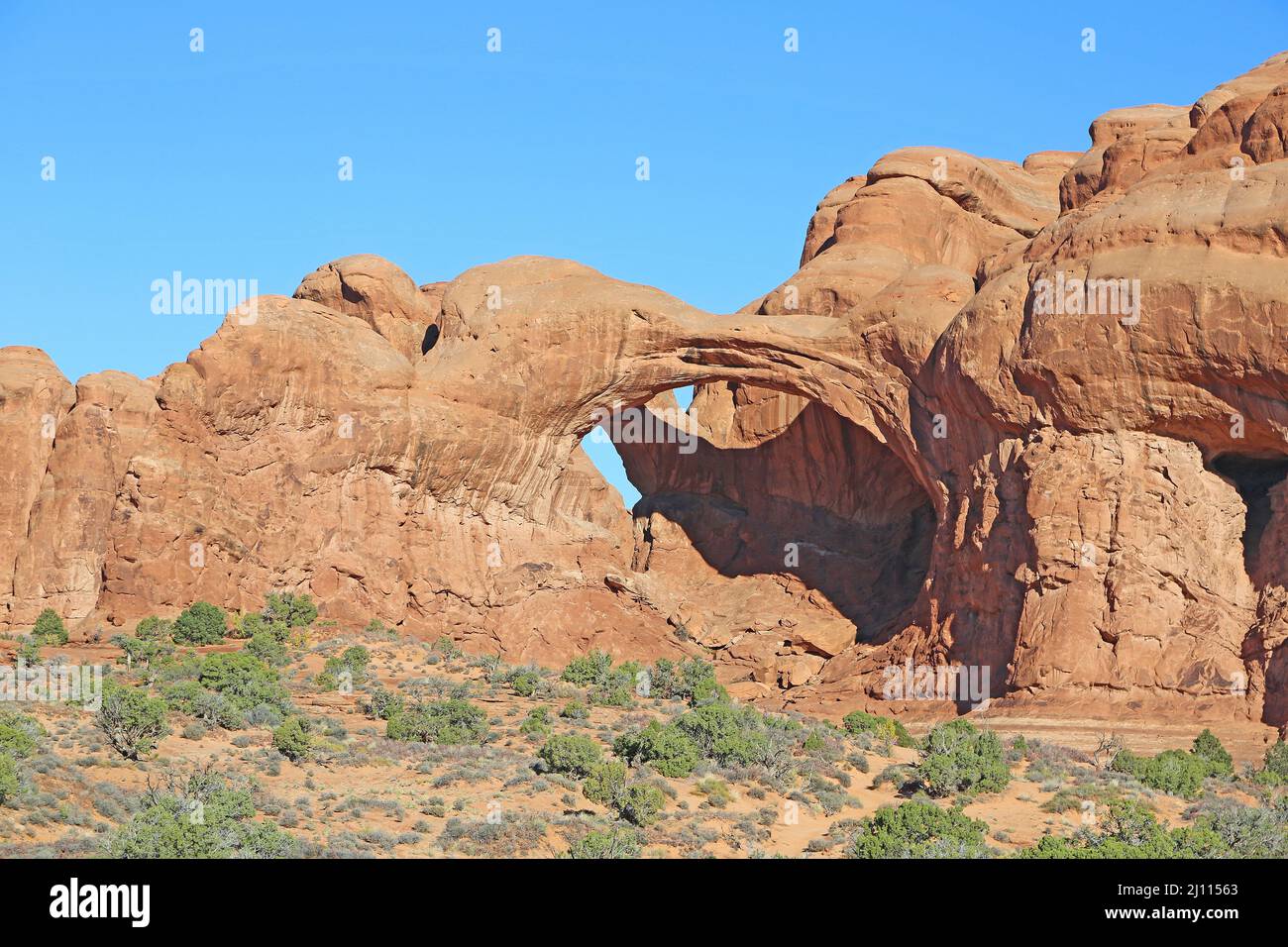 Trail to Double Arch - Utah Stock Photo