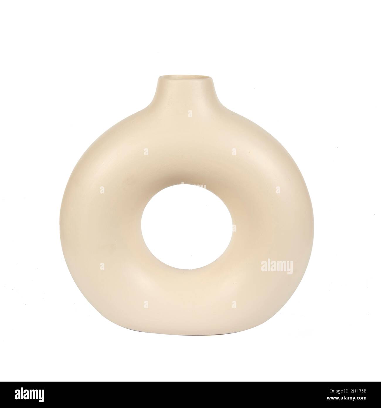 ceramic vase decorative isolated on white Stock Photo - Alamy