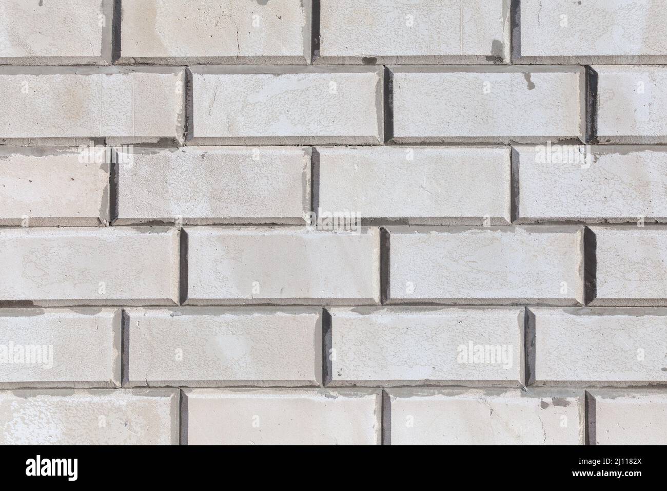 White brick wall, close up background photo texture Stock Photo - Alamy