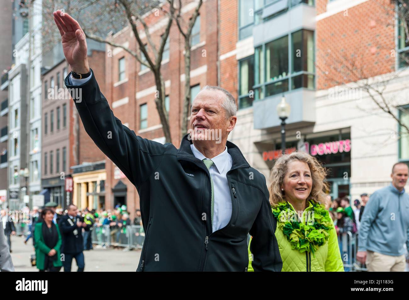 March 20, 2022, South Boston St. Patrick's Day Parade, produced by the South Boston Allied War Veterans Council Stock Photo