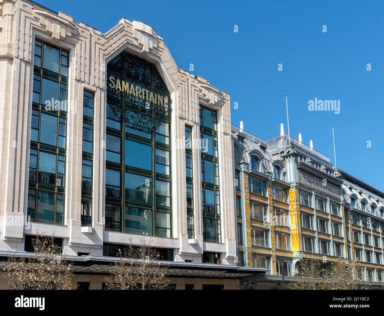 Samaritaine is a large department store in Paris, France, located in the  first arrondissement. Nestled between the river Seine and the Rue de Rivoli  Stock Photo - Alamy