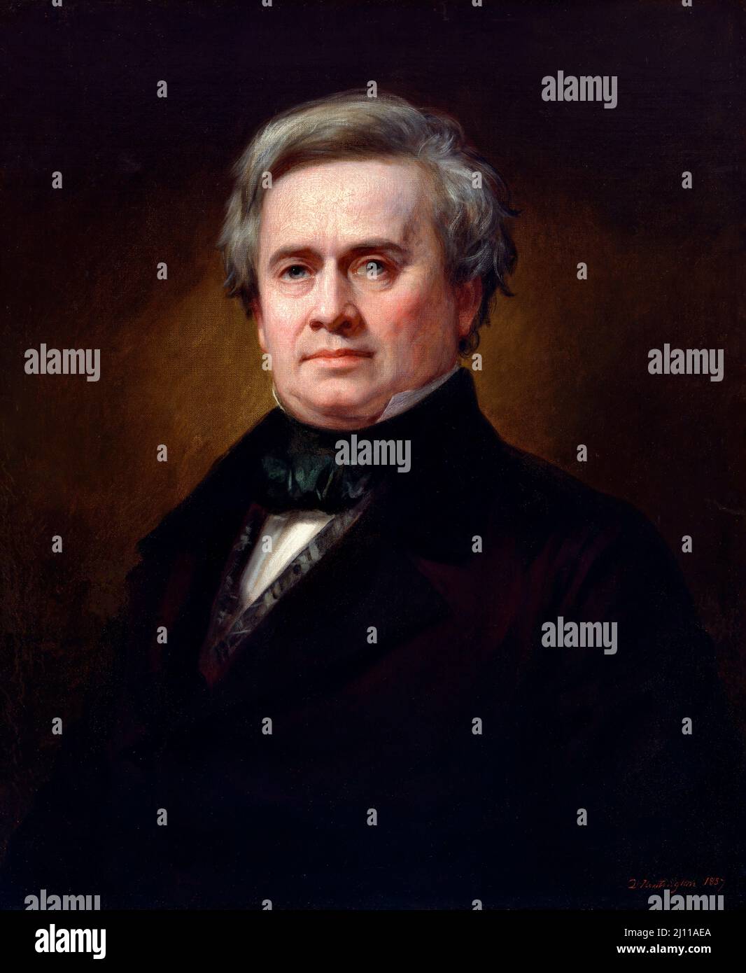 Portrait of the American scientist, Joseph Henry (1797-1878) by Daniel Huntington, oil on canvas, 1857 Stock Photo