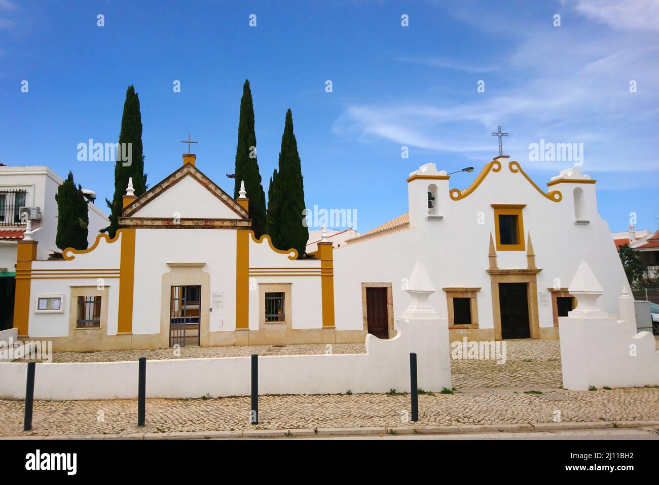 Small church in Algarve Portugal Stock Photo