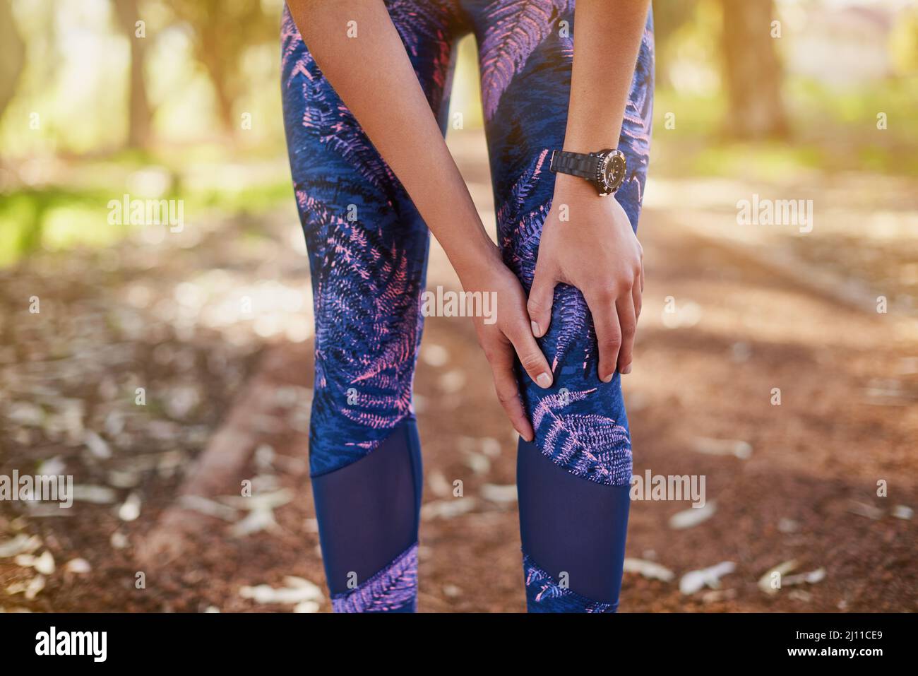 Realize that injury situations will occur. Cropped shot of a sporty