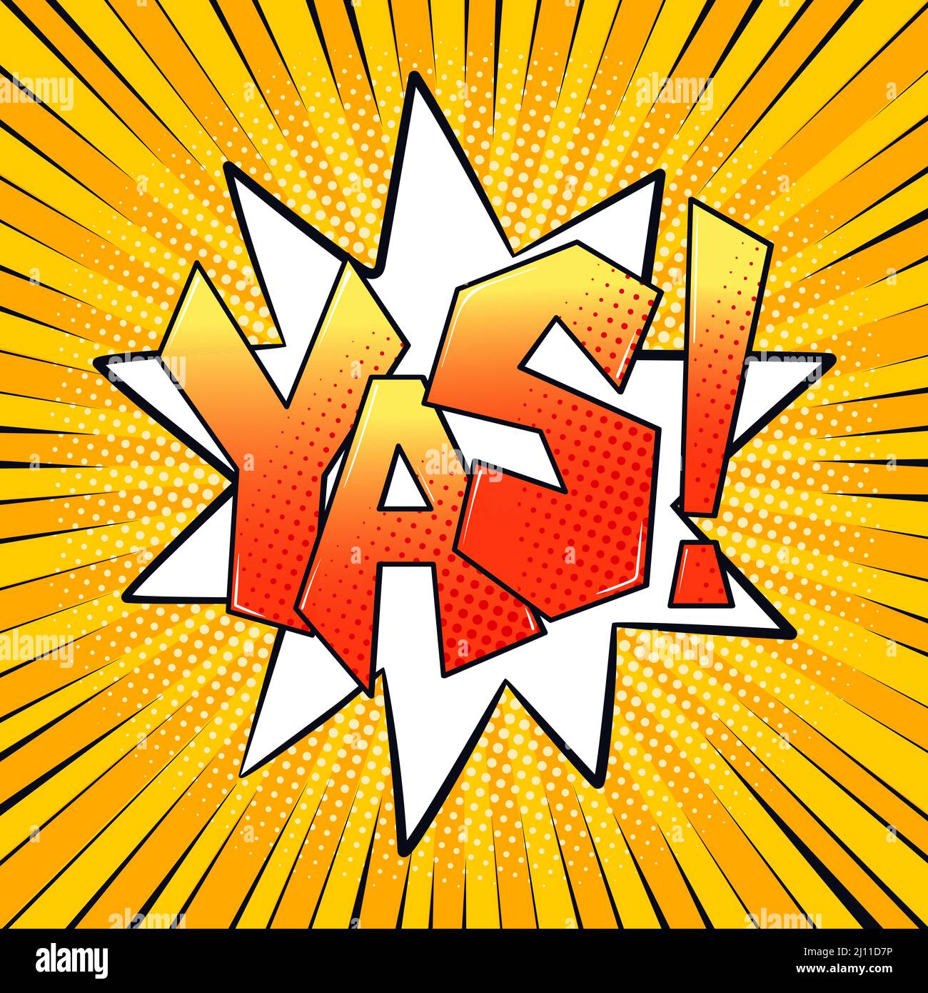 YAS dotted comics pop art icon. Social media YES word bubble Stock Vector  Image & Art - Alamy