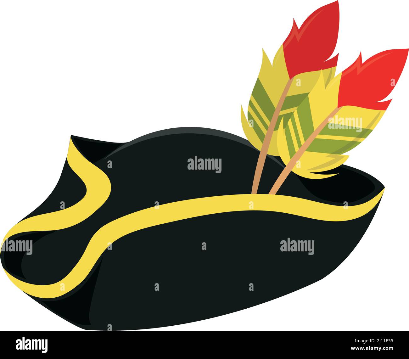 pirate hat with feather Stock Vector Image Art Alamy