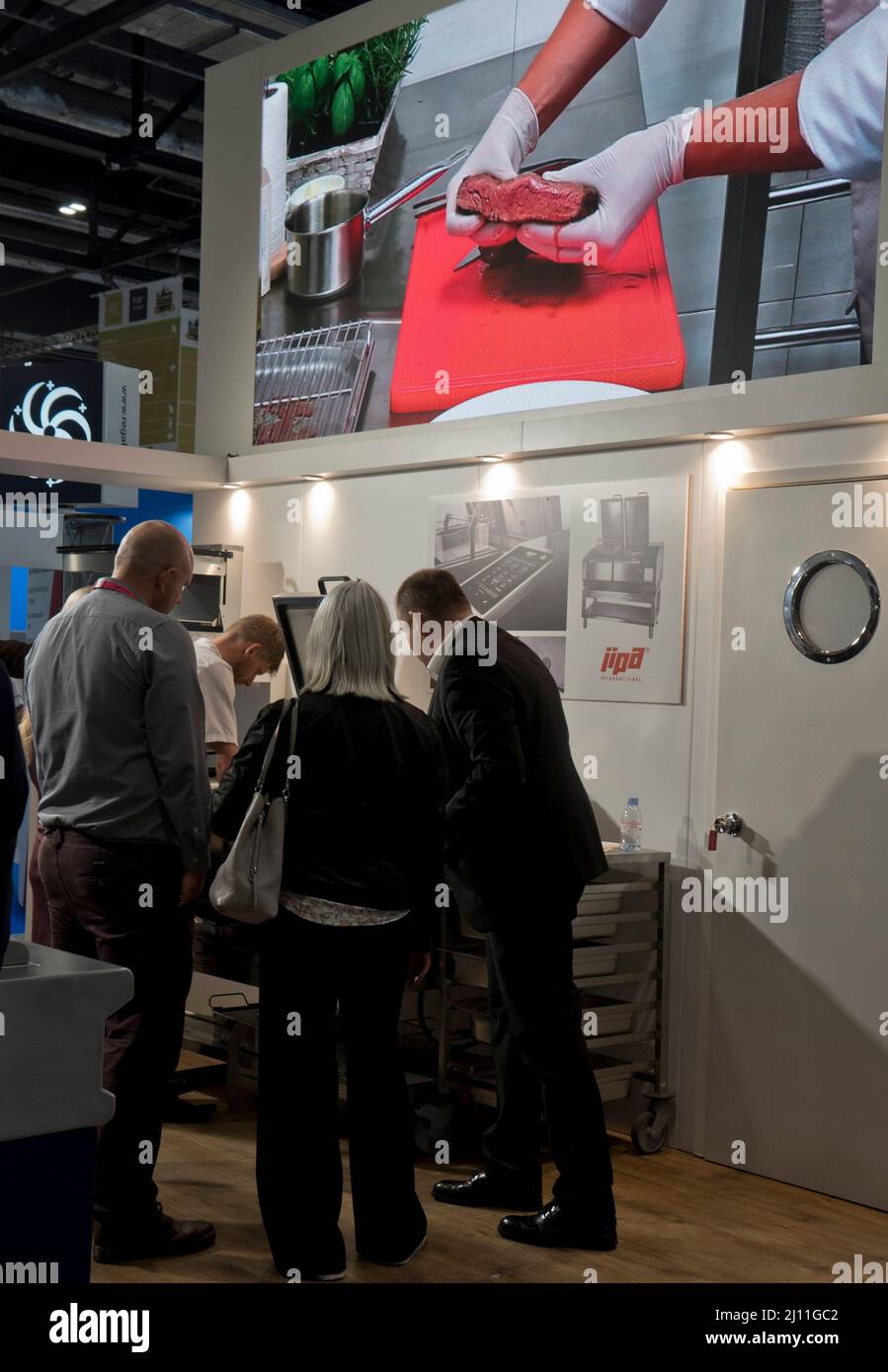 Exhibitors, visitors and traders at the IFE 2022 International Food