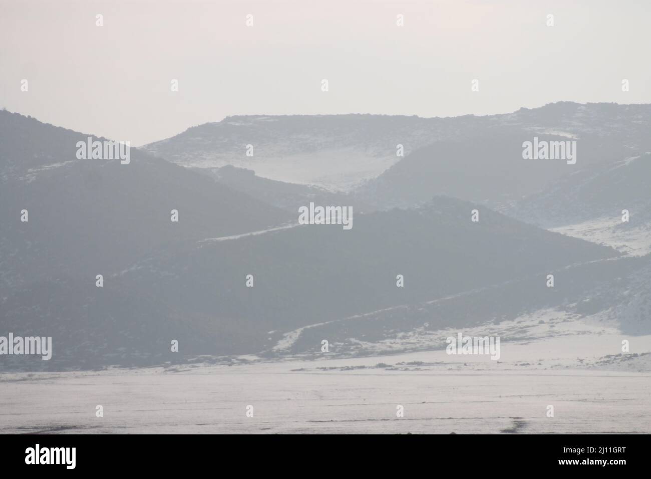 Misty day in the mountains Stock Photo - Alamy