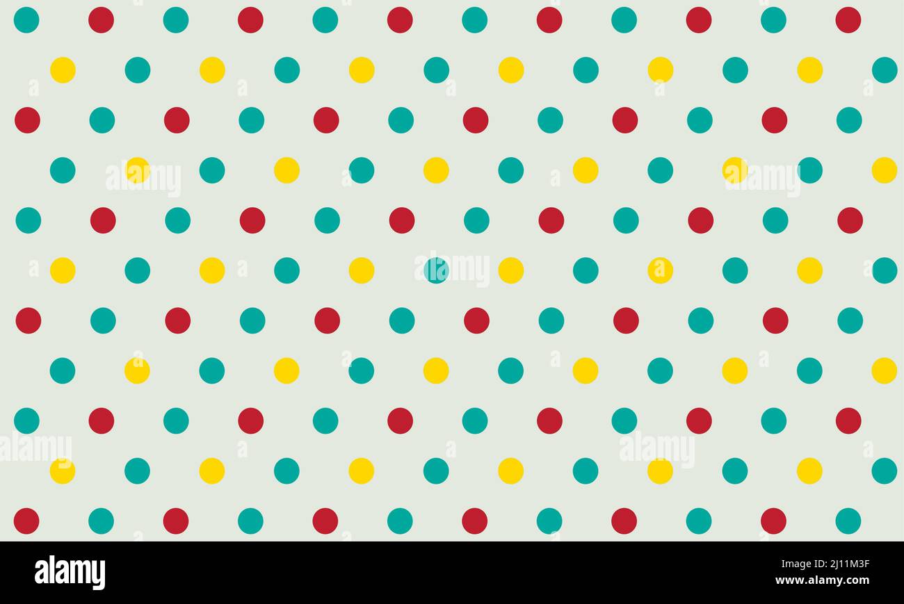 seamless pattern with colorful polka dots background wallpaper Stock Vector