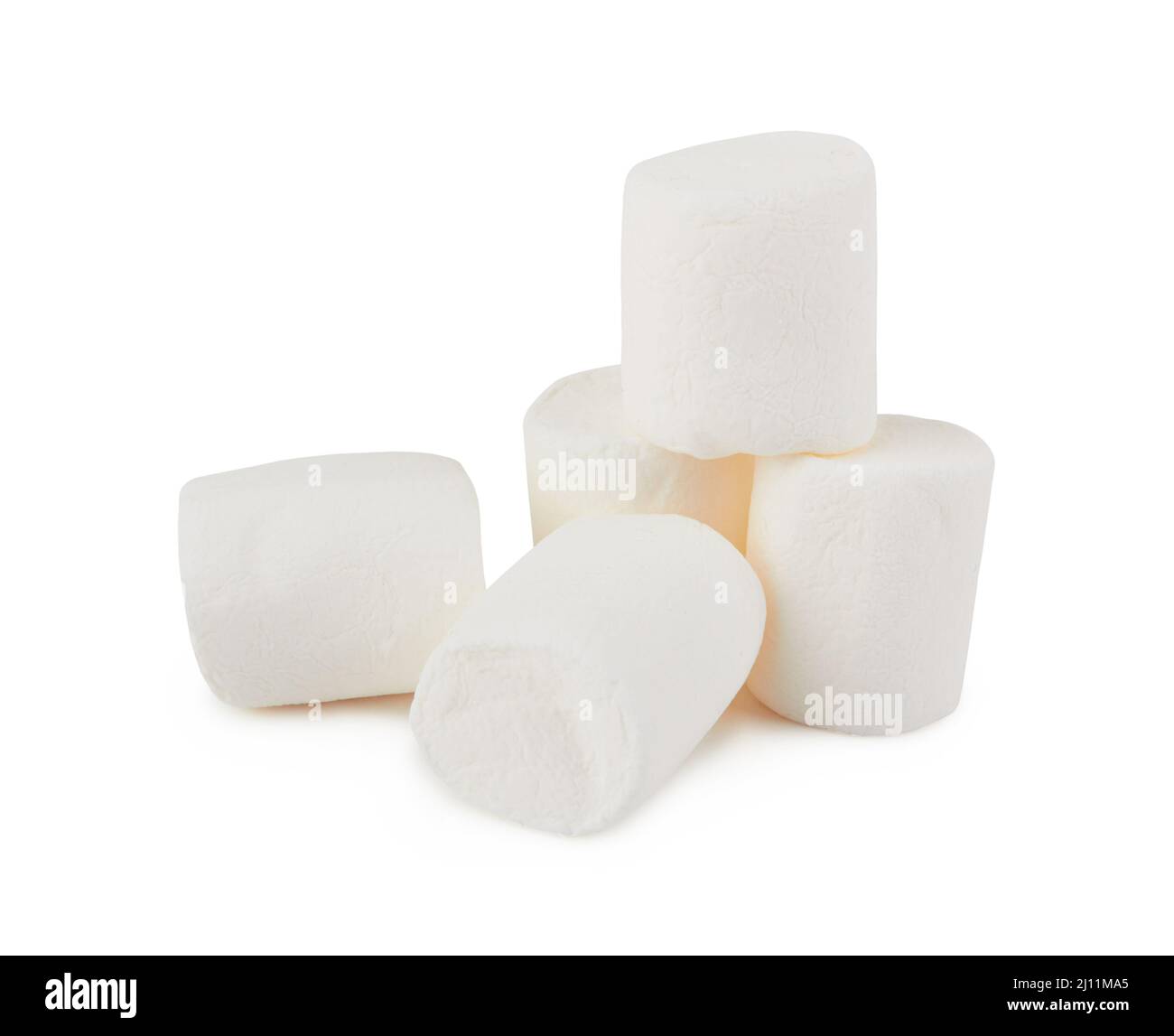 Heap of delicious marshmallows isolated on white Stock Photo - Alamy