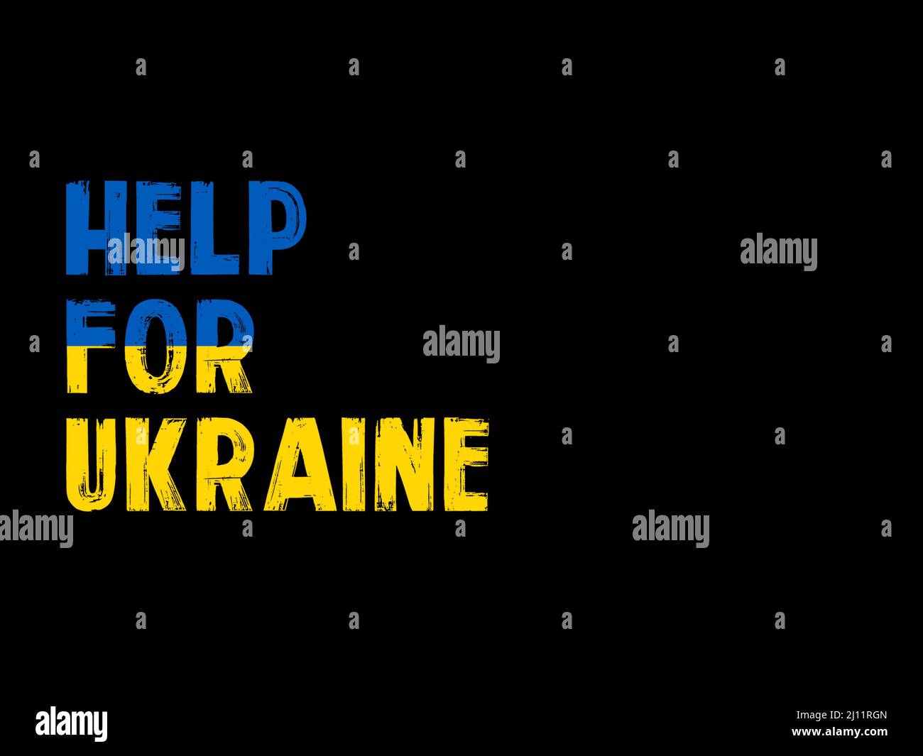 help for Ukraine Concept - stock illustration Stock Photo